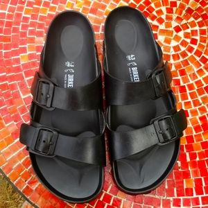 Mens rubber Black Arizona Birkenstocks